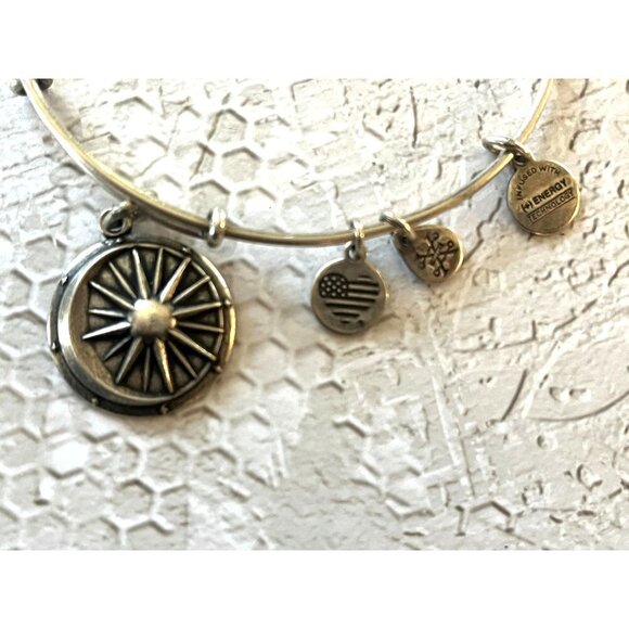 Alex and Ani Silver Celestial Alignment Cosmic Balance Charm Bracelet - Picture 5 of 8